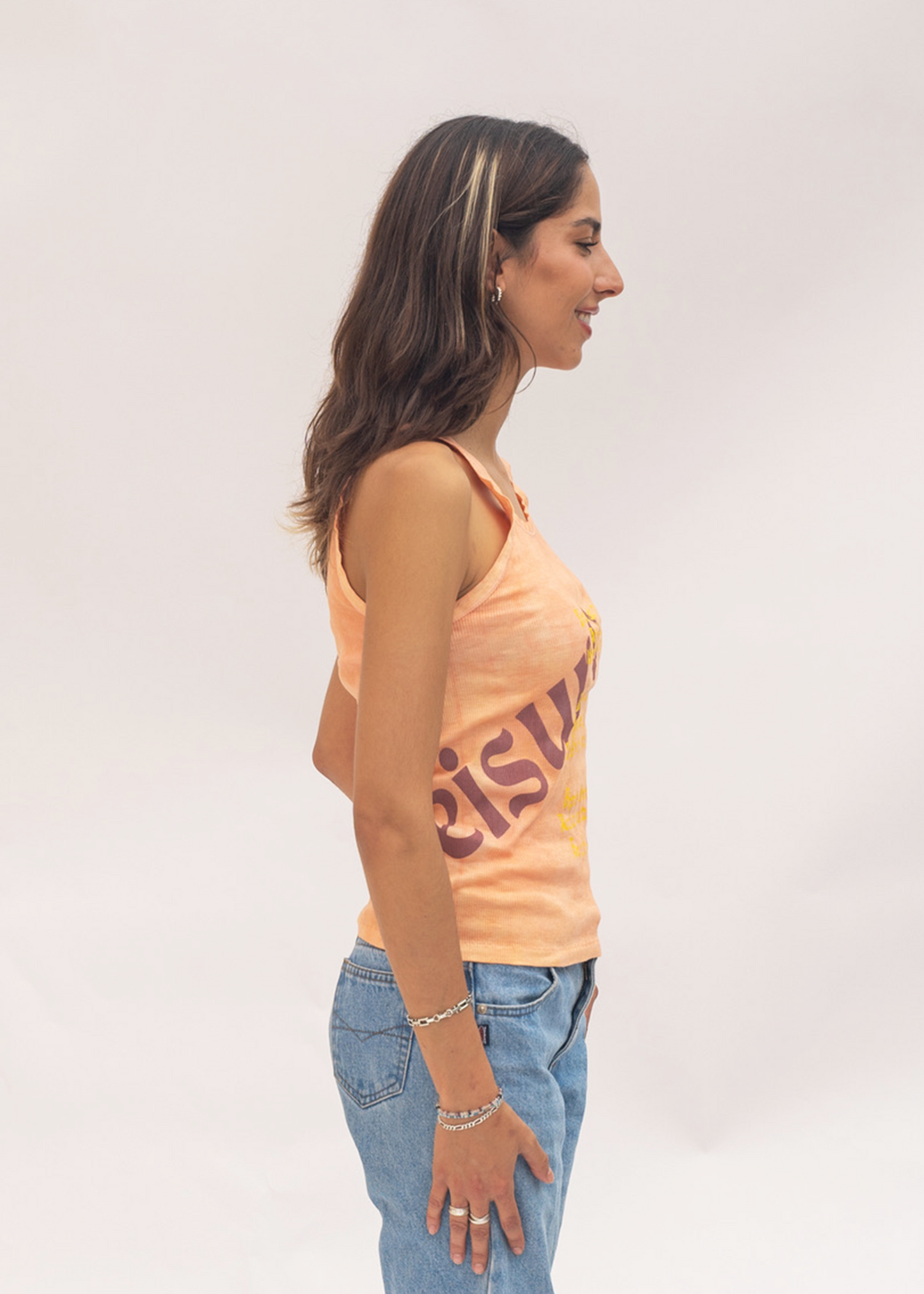 TROPICAL MANGO LEISURE TANK TOP